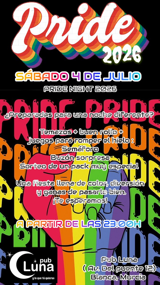 Hiro_Swine's tweet photo. El día sábado 4 de Julio sobre las 23:00h estaré en el pub Luna (Blanca, Murcia) poniendo la mejor música y algunas sorpresas más...
¿Cantaremos Soy Gay? 
¡No te lo puedes perder! https://t.co/KMhjN0jAO7