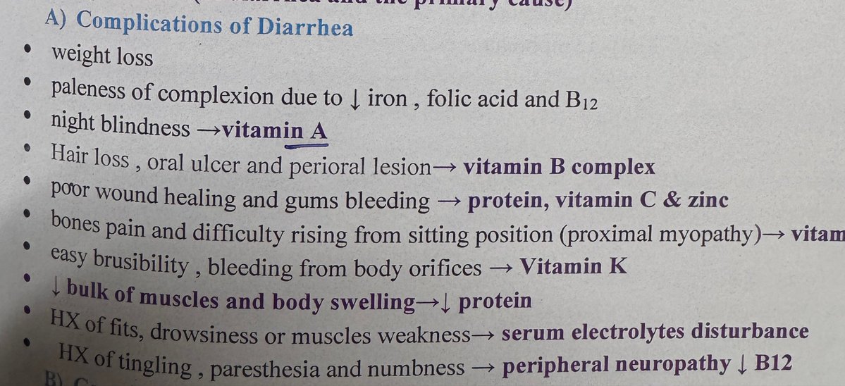 DrMShujat's tweet photo. Many juniors ask about the diarrhoea but forget to ask what the diarrhoea has done to the patient. Never miss these complications during history taking. https://t.co/7VXX7QPJHm