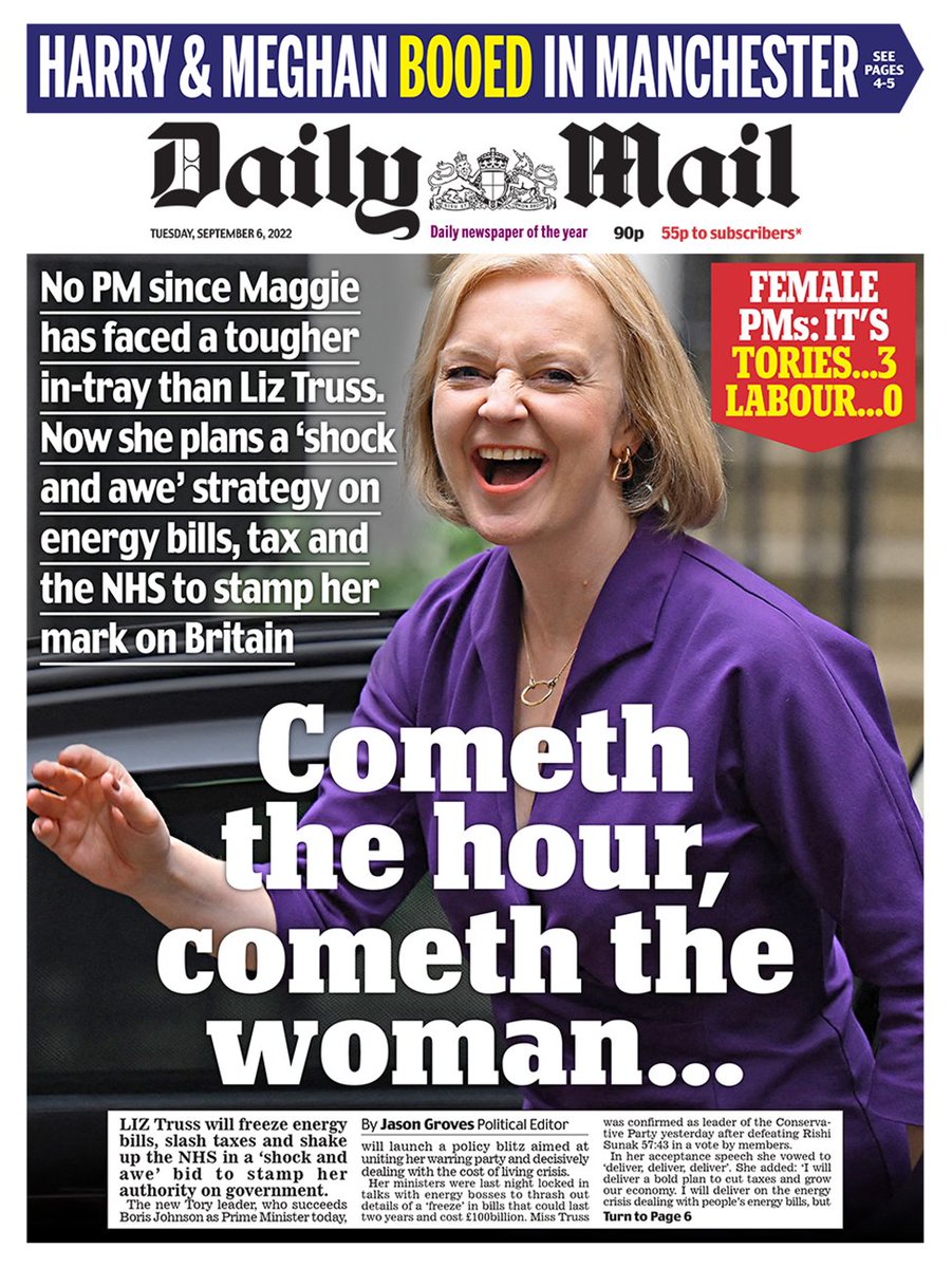 MatthewBertie's tweet photo. Fair play to the Daily Mail - their hypocrisy knows no limits - they demand Andy Burnham calls a General Election if he replaces Kier Starmer  - but when Liz Truss and Rishi Sunak did the same there was no need 🙄Compare the front pages 🤣 https://t.co/A7XOfbZDT6