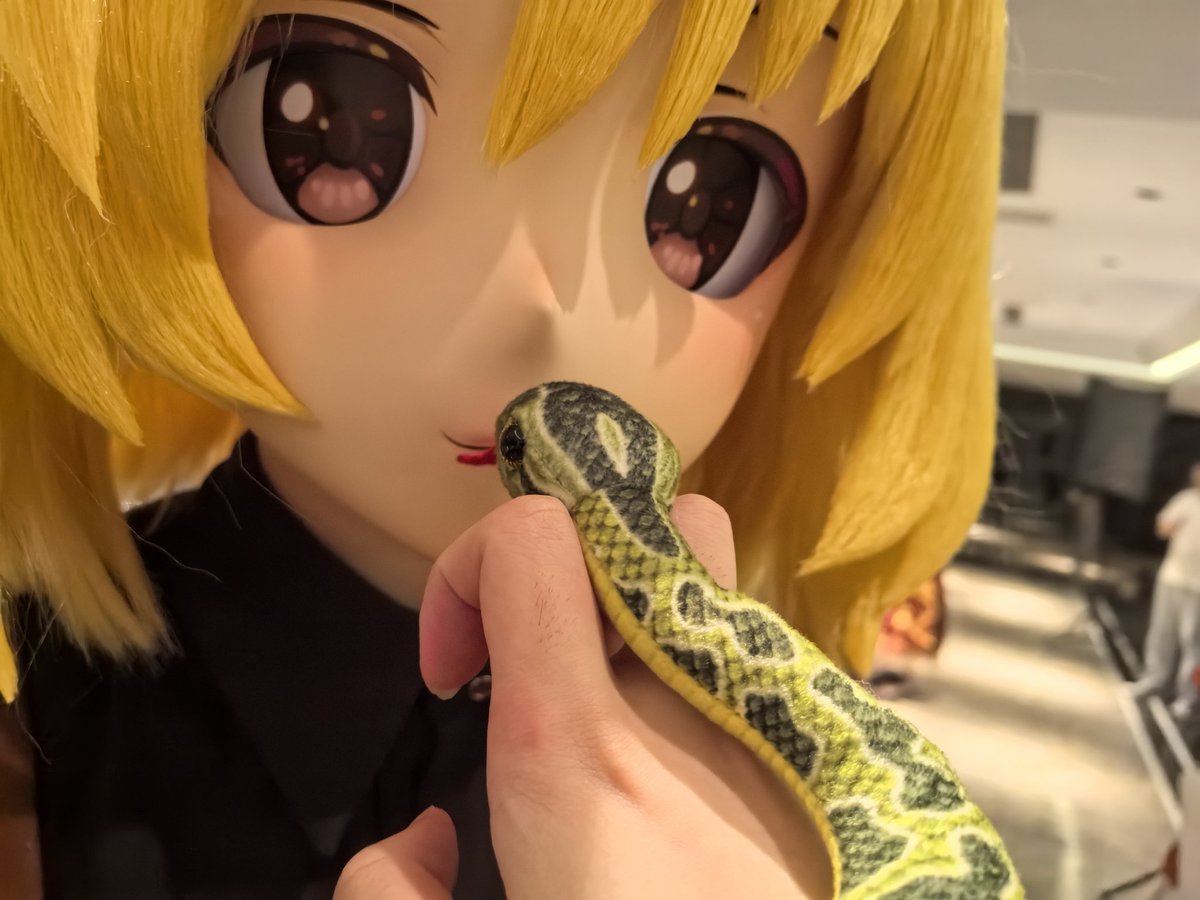 zihuange's tweet photo. 试着发一下推
图二📸:@Houjuu514 
🎭:偶域KigLand
#東方Project #黒谷ヤマメ #着ぐるみ #kigurumi https://t.co/OOQ6Kj1XFe