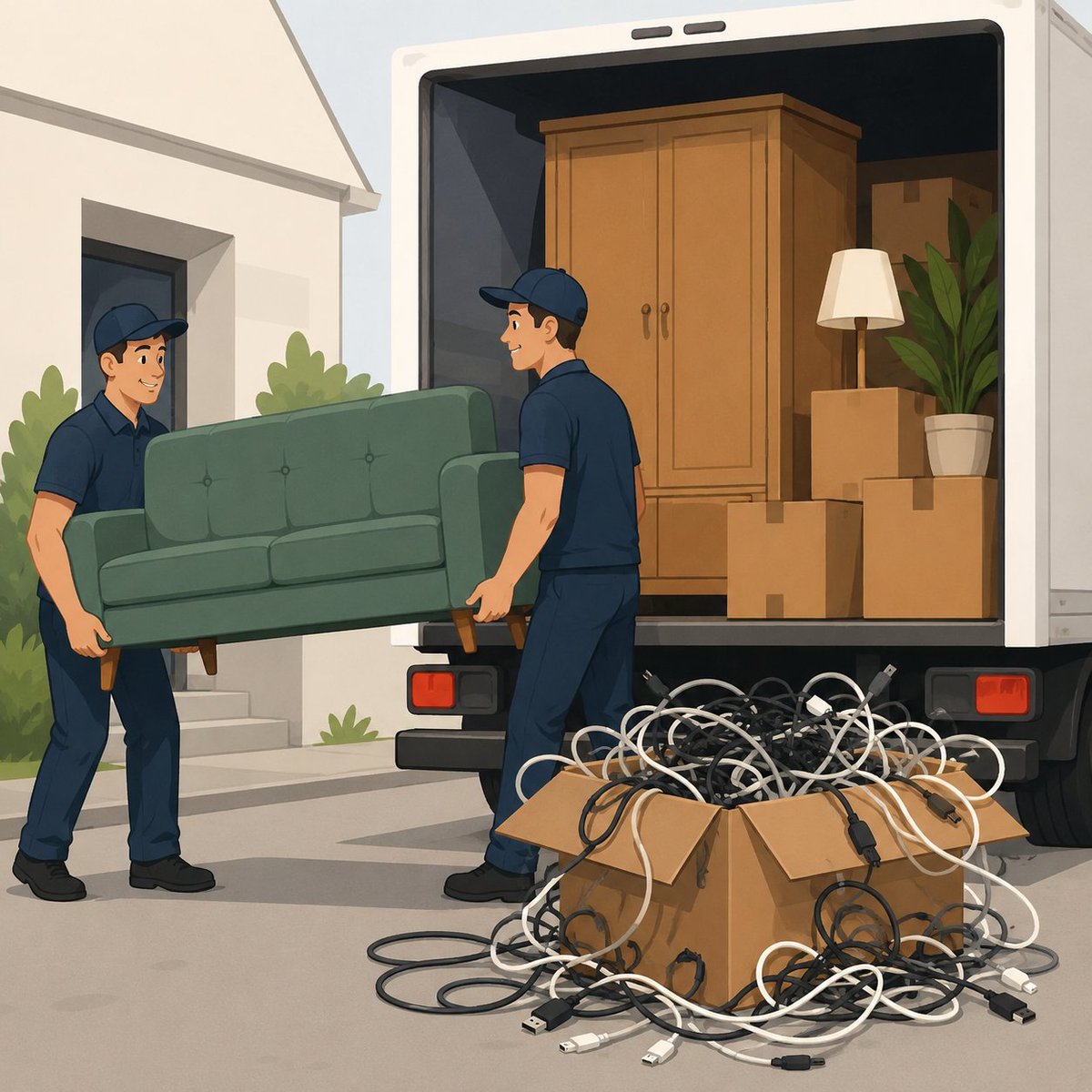 HamiltonsRemove's tweet photo. We can move your sofa, your wardrobe, and 47 mystery cables.
We still can't explain where they all came from.
https://t.co/5uBpzO76Tj
#InternationalJokeDay #RemovalJoke #Haha #Removals #Humour #RemovalCompany #UKMoves https://t.co/cMQXLKAvmm