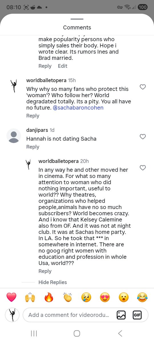 AVProductionsRu's tweet photo. Comments was deleted. But not by me. Idea is interesting. They all from one es.ort agency. And Iness become follow Sacha after.  @SachaBaronCohen #sachabaroncohen #hannahcpalmer #inesderamon https://t.co/i1AfbY5SB9