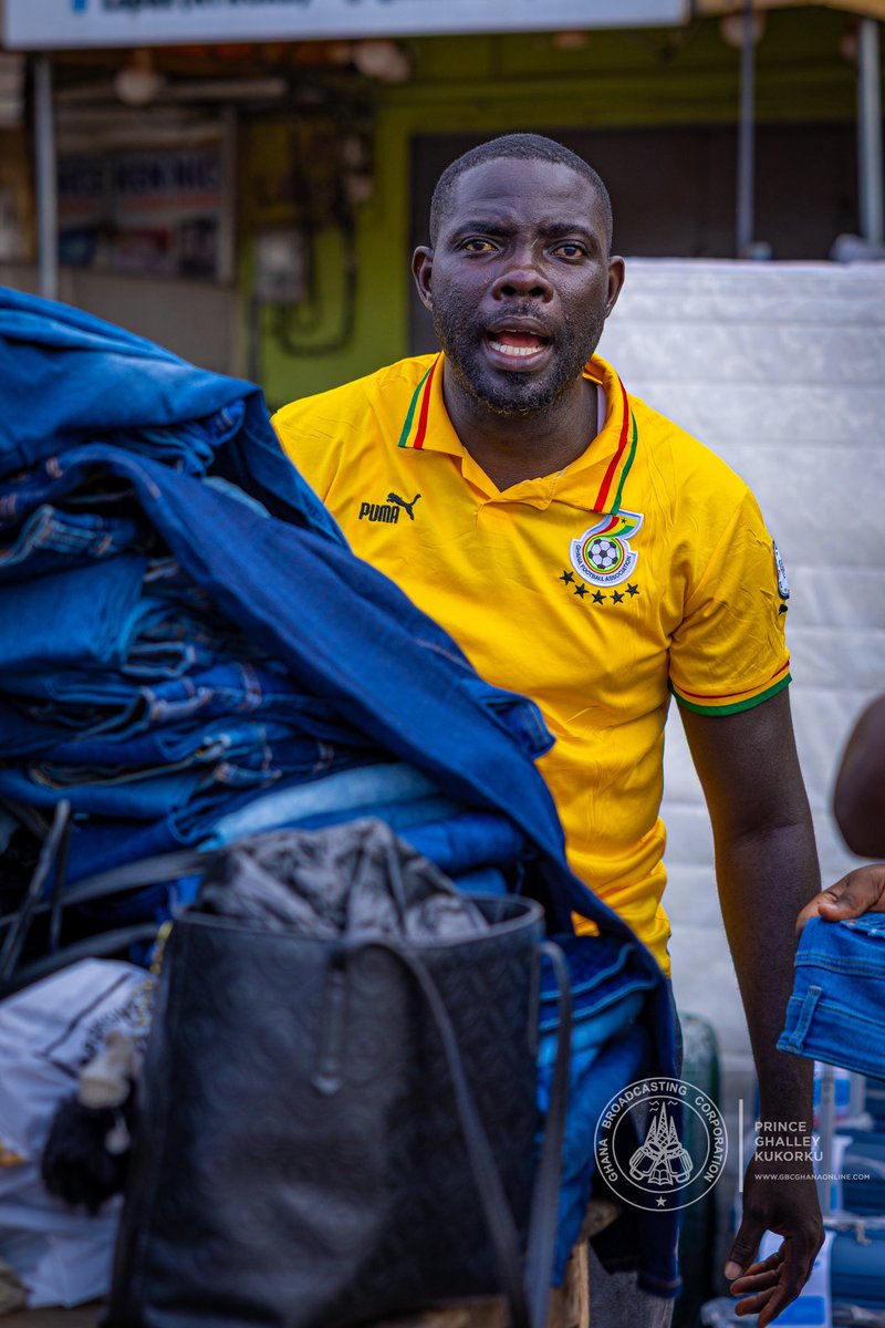 GTV_Ghana's tweet photo. Accra is filled with the vibrant black star jerseys. Ghanaians are poised for the Blackstars match later tonight at 8pm.

#WorldCupOnGBC #FIFAWorldCup2026 
#Blackstars #AfricaUnite https://t.co/Ena2GNs6YW