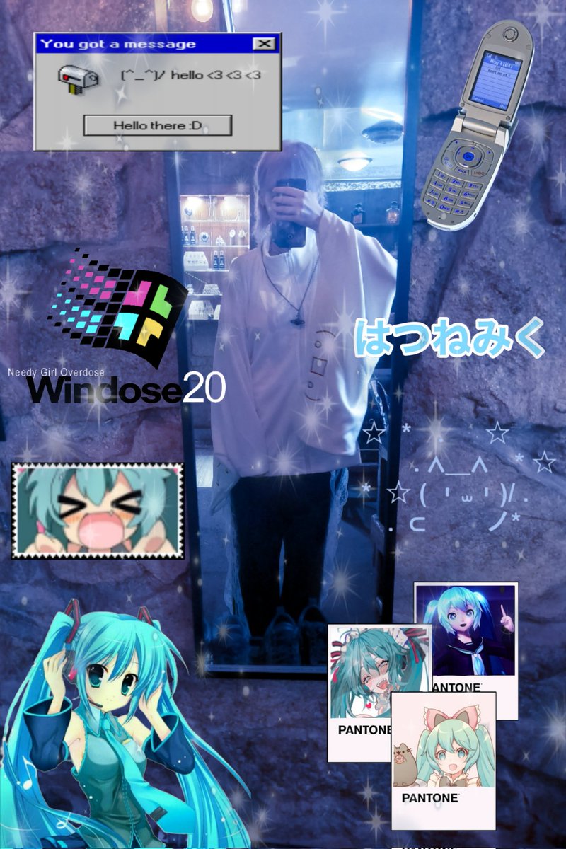 enjeru_exe's tweet photo. #cybercore #blue #white #hatsunemiku #tenshikaiwai
I'm trying be cute. https://t.co/mL7Ycm0RFV