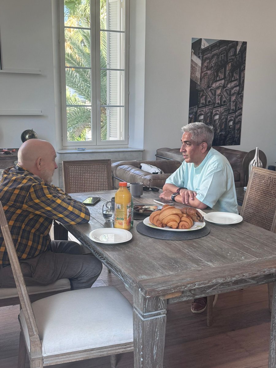 nitinmantri's tweet photo. Good to sit down with Paul Holmes, Founder, CEO and Editor-in-Chief, @Provoke_News, for the PRovoke Media podcast at #CannesLions2026.

We spoke about @WEcomms’ Future of Comms report, and what it is telling us about #AI, leadership and the CCO’s role.

We both agreed that a lot will change over the next few years. But judgement, trust and the human read of a situation will still matter most.

Thank you, Paul and @Provoke_News, for an invigorating conversation.

@avianWE @WEcomms 

#CannesLions2026