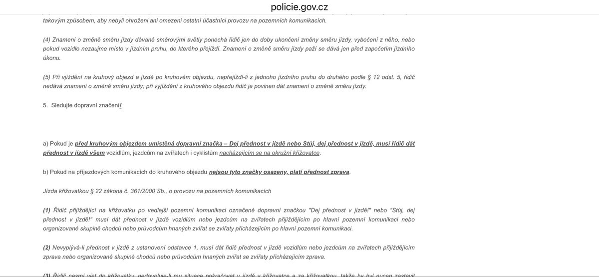 MichaelCerv's tweet photo. @Puccini727 @ZlejSystemak Tohle je primo na stránkách policie a autoškolu jsem dělal teprve loni a tak me to tam učili 🤷‍♂️ https://t.co/MN1OTiM0Nt
