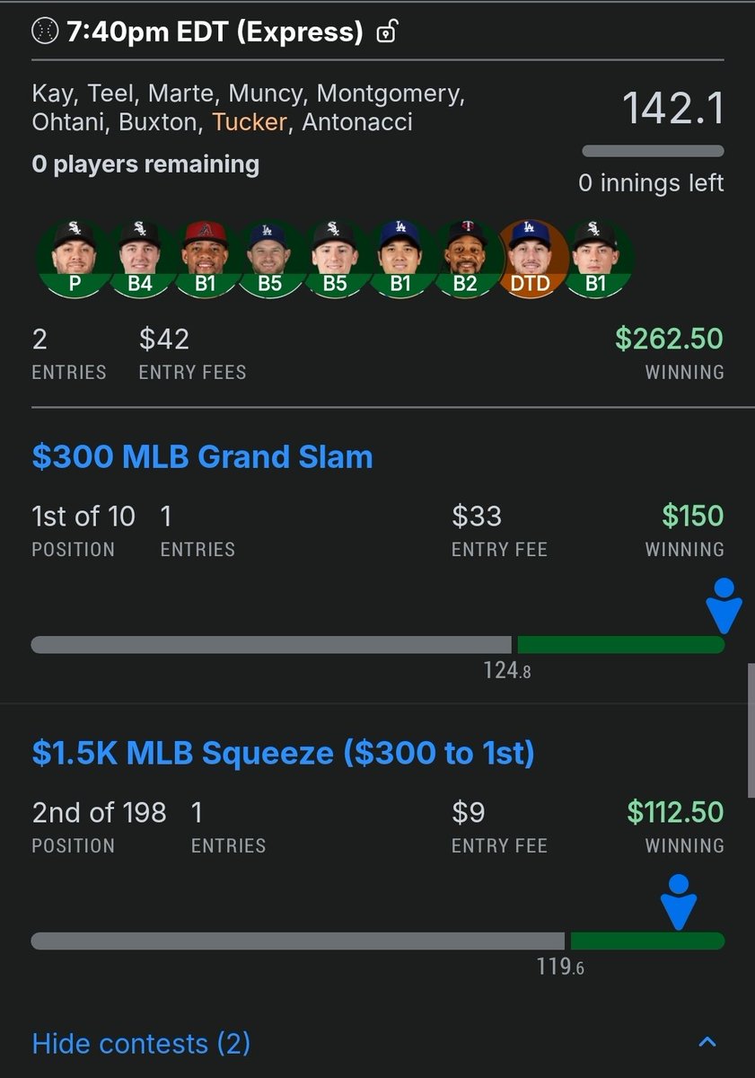 AJG_DFS's tweet photo. New Banner. Same Results.

Shoot a DM to join us.

#Fanduel #DFS #Draftkings #MLB https://t.co/3WbLmxiSLw