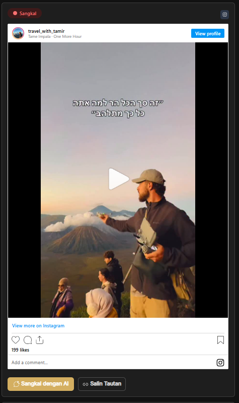 erlanishere's tweet photo. Gengs, jangan lupa silaturahmi ke akun Zionis jahanam satu ini. Dia habis liburan ke Bromo. 😂
Koordinat sudah dilist di web Julid Fi Sabilillah: https://t.co/Ufr0BvyOef
Tinggal klik sangkal, terus langsung nge-direct ke akun Zionisnya. 👍 https://t.co/Gy4vzKYWGQ