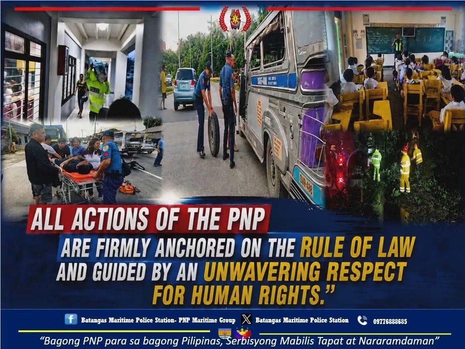 MarpstaBatangas's tweet photo. #ToServeandProtect
#ByLandAndSeaWeOvercome
#BagongPNPparasaBagongPilipinasSerbisyongMabilisTapatatNararamdaman https://t.co/t3qwxwSvhN