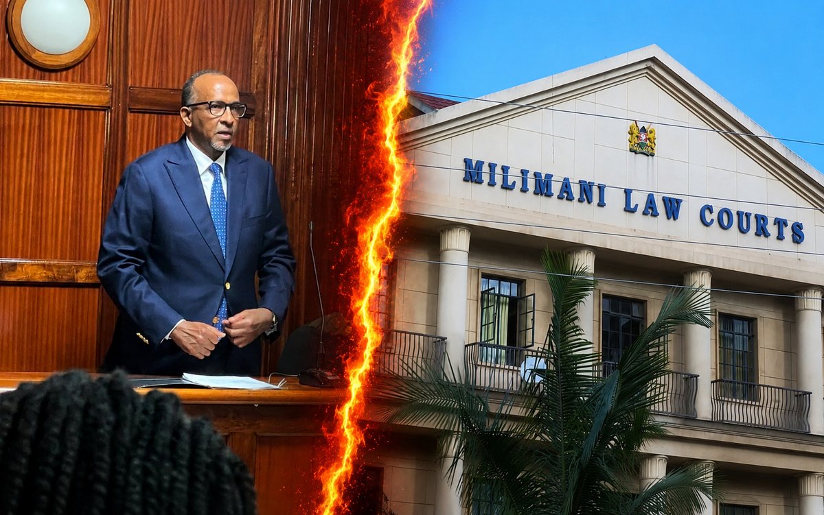 sholard_mancity's tweet photo. 🚨 BREAKING: The High Court has accepted Aden Duale’s "regret and apologies" over defying court orders on the US-funded Ebola facility.

Once again, big fish break the law and walk away with a polite apology. But if a common mwananchi did it? Direct to Kamiti or any other jail for some days.

Are there two sets of laws in Kenya? Or are some animals more equal than others?