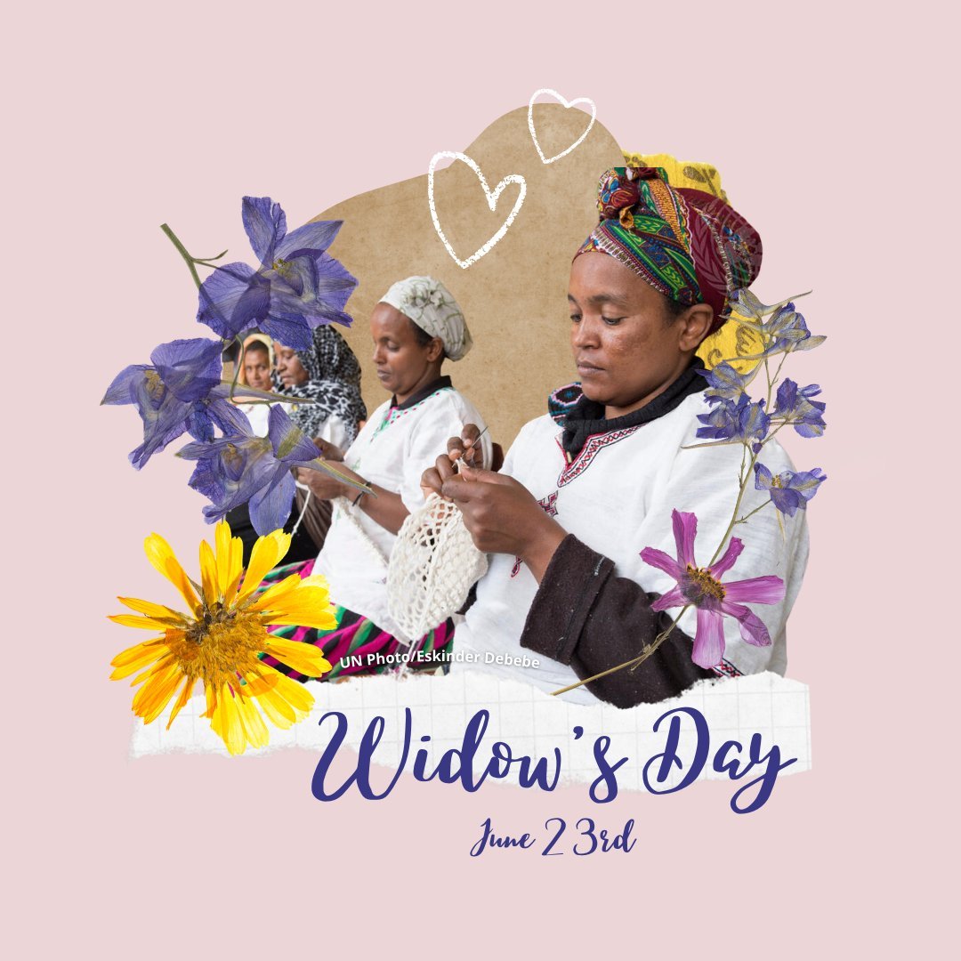 DijahInitiative's tweet photo. For many, the loss of a partner is only the beginning of a long struggle for dignity, equality &amp; basic rights.

On #WidowsDay, join us in calling for their rights to be protected &amp; their voices to be heard 💕

#dijahinitiative https://t.co/srKXsAhtSS