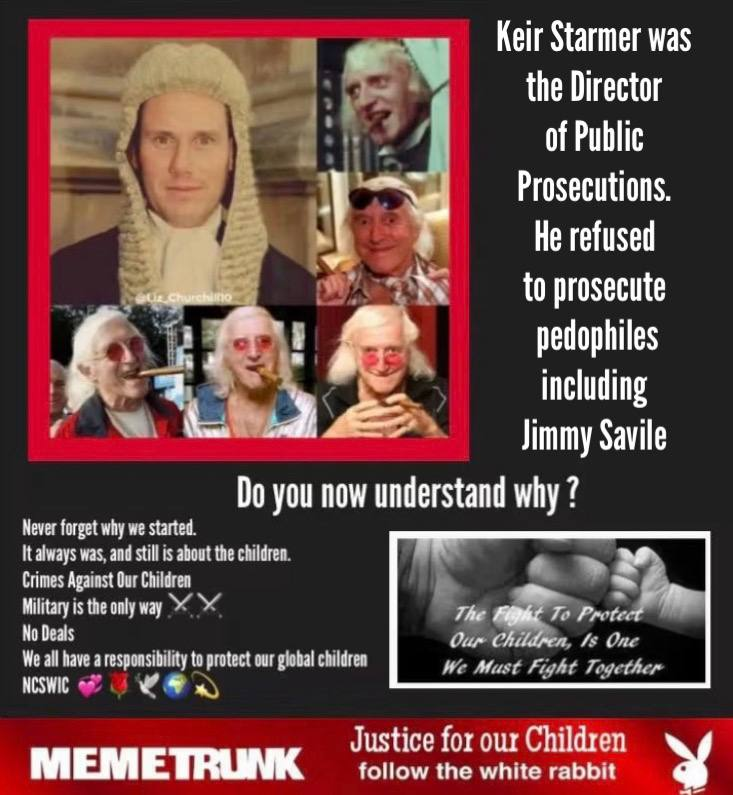 PhilomenaGrady's tweet photo. KIER STARMER enabler and protector of pedophiles 

Never forget why we started. 
It always was, and still is about the children.

Crimes Against Our Children

Military is the only way ⚔️⚔️
No Deals !

We all have a responsibility to protect our global children.

NCSWIC 💞🌹🕊🌍💫 https://t.co/TZ0iWHaOYI