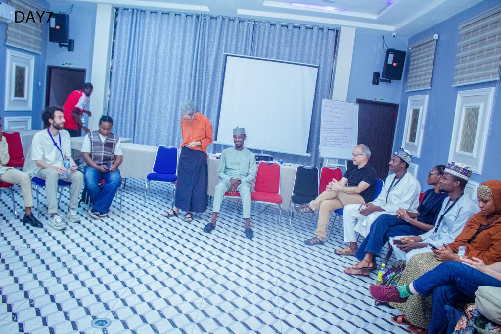 Mubarak181810's tweet photo. Growing Up in Science (GUS)!
 @BioRTCNig Computational Neuroscience Summer School, 2026 
Hearing scientists share their journeys reminds us that success in science requires more than technical skills—it demands resilience, mentorship, collaboration, and lifelong learning.
#BioRTC https://t.co/sVjHctNtwN
