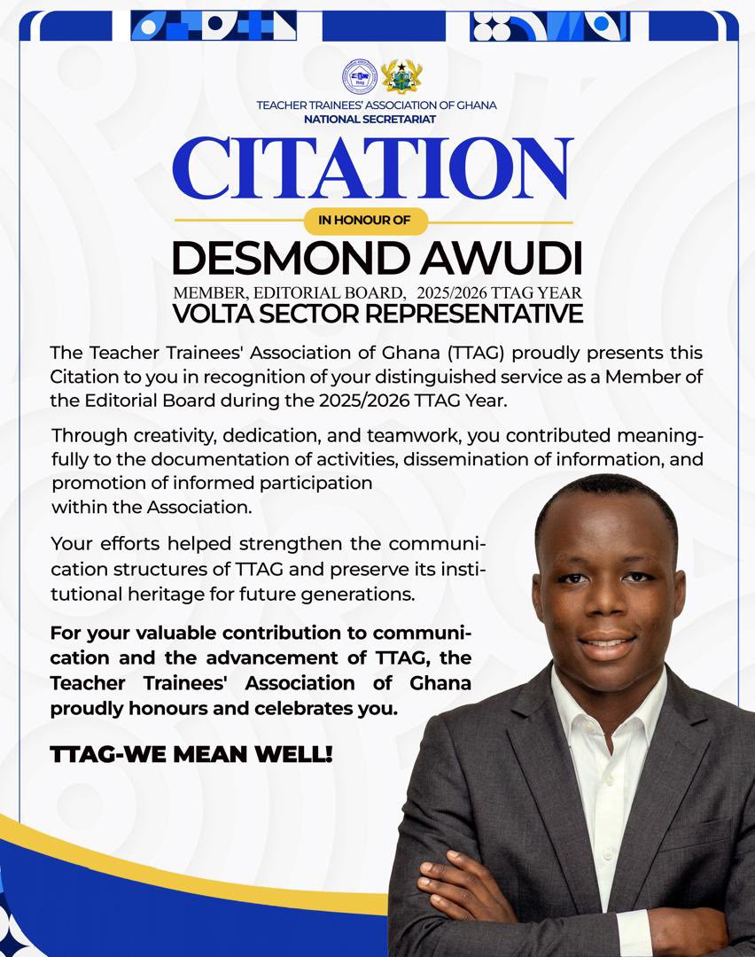 official_ttag's tweet photo. 𝐓𝐓𝐀𝐆 𝐄𝐃𝐈𝐓𝐎𝐑𝐈𝐀𝐋 𝐁𝐎𝐀𝐑𝐃 𝐂𝐎𝐌𝐌𝐈𝐓𝐓𝐄𝐄

For your invaluable contribution to documenting, publishing, and preserving the activities and achievements of TTAG during the 2025/2026 TTAG Year. https://t.co/RPQpoXxSS4