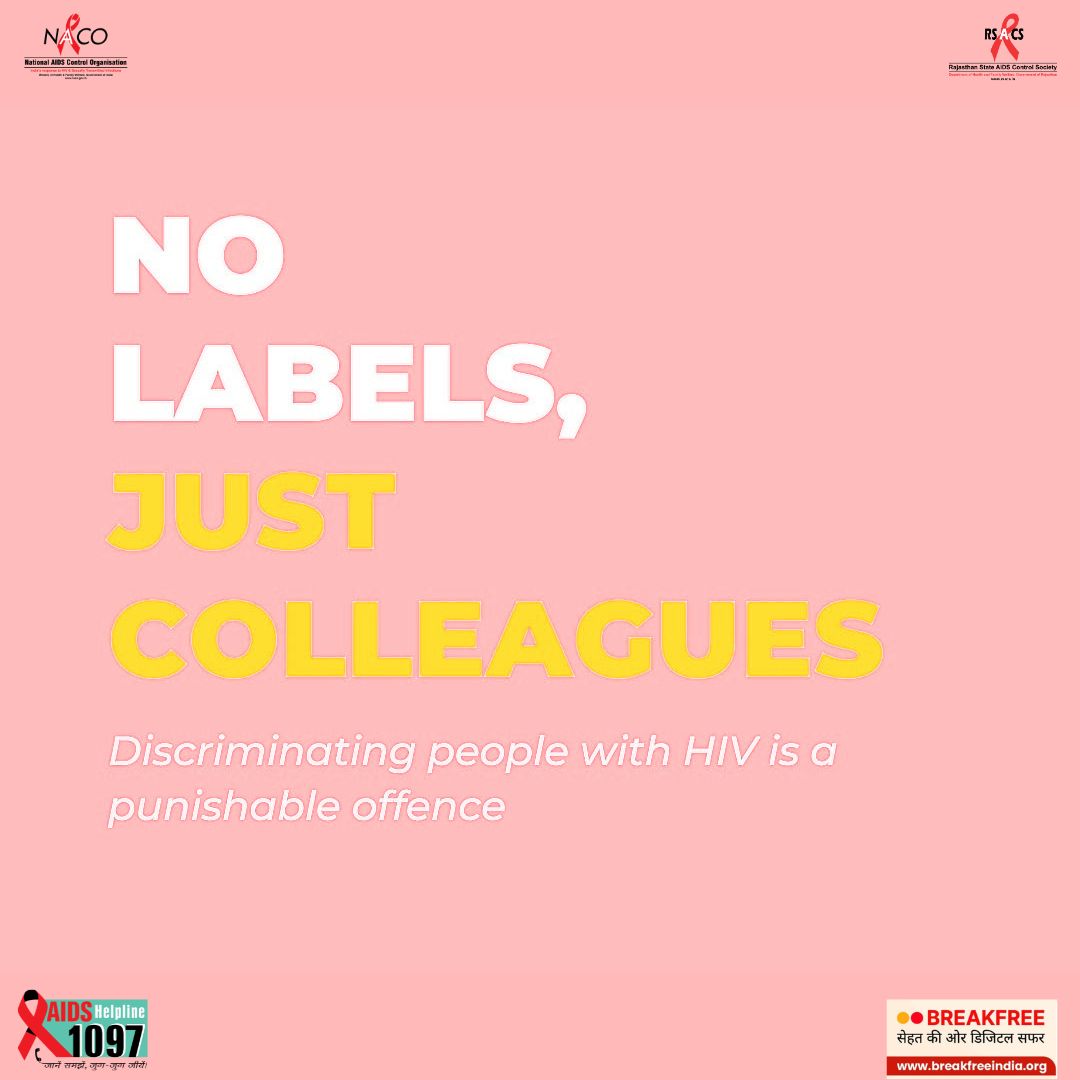 rsacsjaipur's tweet photo. The #HIV &amp; #AIDS (P&amp;C) Act, 2017 safeguards your HIV status.

#KnowFacts #KnowHIV #IndiaFightsHIVandSTI #CorrectInformation #Awareness #campaign

Ministry of Health and Family Welfare, Government of India https://t.co/7qvxLhPkcv