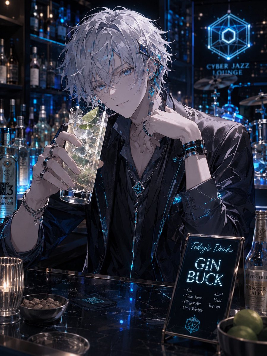 Shin1roKaneko's tweet photo. 今日もお疲れ様です🍸
ジン、ライム、ジンジャーエール。
今日の一杯はジンバック
キレのある酸味と、ジンジャーの刺激で一日の締めくくりを🥂
#今日の一杯
#ジンバック
#AIイラスト
#GenesisProtocol
#Gemini https://t.co/P0T3dqq9Kz