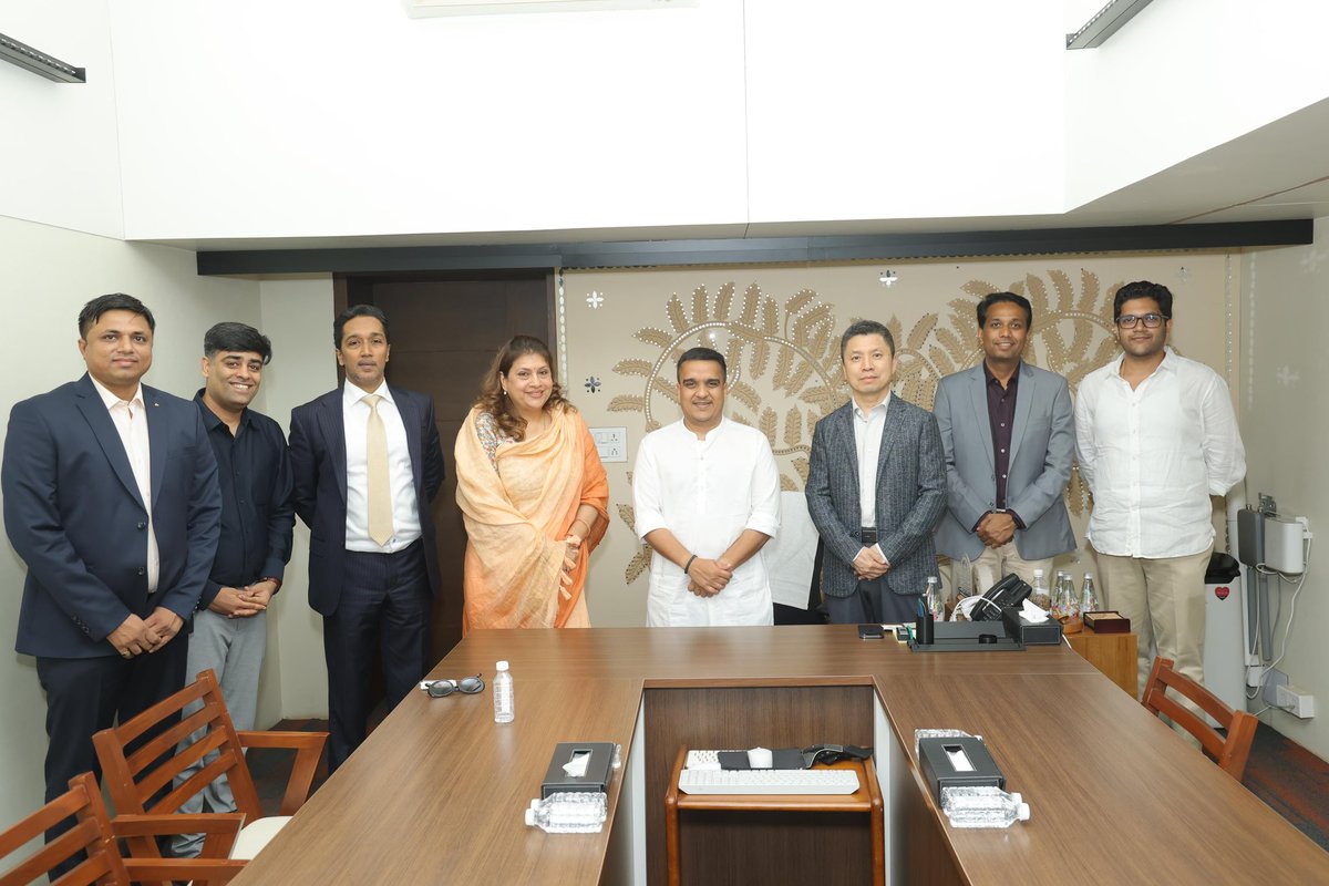 sanghaviharsh's tweet photo. Had a productive meeting with representatives of Coca-Cola India to discuss their ongoing and proposed investments in Gujarat, along with opportunities for sustainable industrial growth, innovation, and employment generation in the state. https://t.co/nFISVHGsYQ