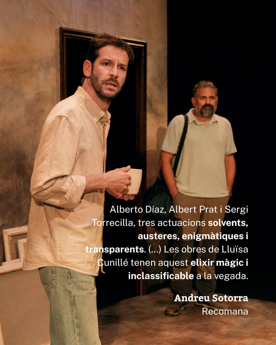 teatreakademia's tweet photo. La premsa destaca la delicadesa i la profunditat del nou muntatge de Lluïsa Cunillé i Carlota Subirós, posant en valor un espectacle fet de silencis, absències i mirades que interpel·len l'espectador. https://t.co/AV60EoOuLo