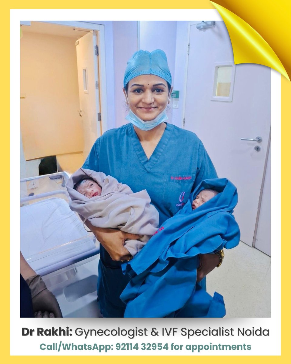 DrRakhiIVFNoida's tweet photo. Celebrating a beautiful IVF success story as a wonderful couple welcomes twin babies into their lives. Moments like these make every step of the fertility journey worthwhile. Helping dreams of parenthood come true is a privilege beyond words.
#IVFSuccess #TwinBabies #IVFSupport https://t.co/IaLrnm2Qqp
