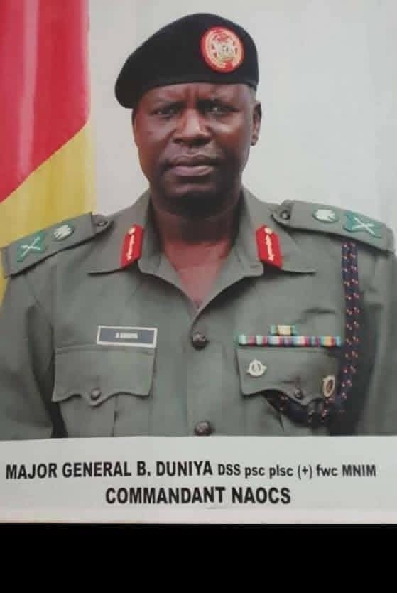 BulamaPaul's tweet photo. Major General Bitrus Duniya was a distinguished, award-winning senior officer in the Nigerian Army from Southern Kaduna. Prior to his untimely death, he held the highly regarded position of Commandant of the Nigerian Army Ordnance Corps Service (NAOCS).

#kaduna #trendy https://t.co/r3r6OyS6SN