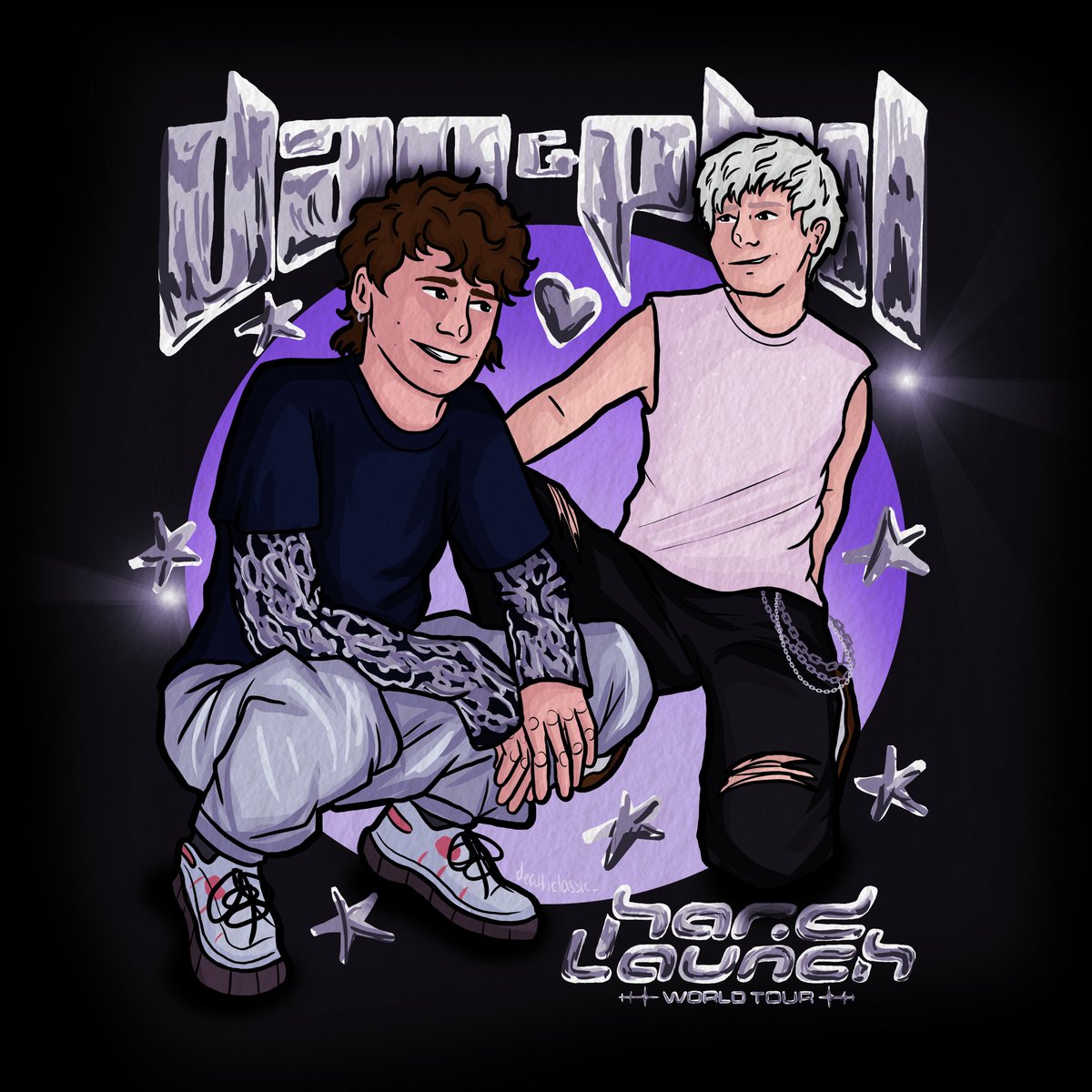 deathclassic___'s tweet photo. H A R D . L A U N C H 
W O R L D . T O U R 

#phanart 
@danielhowell @AmazingPhil https://t.co/eLGOXo4SG9