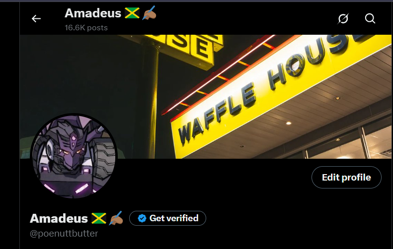 star_cream__'s tweet photo. my side account layout yeah Tarn would be at wafflehouse https://t.co/XB3xi9iEPl