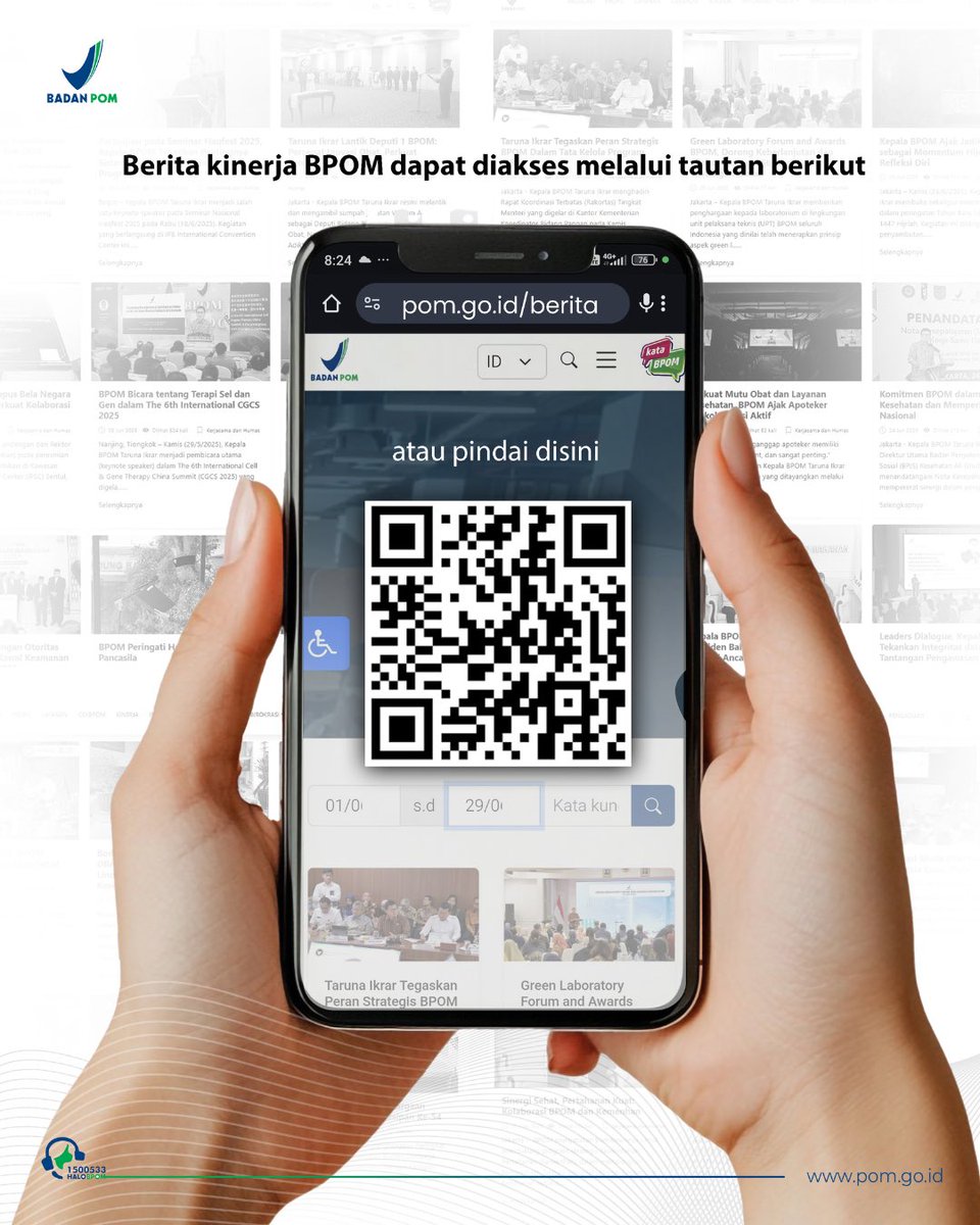 BPOM_RI's tweet photo. BPOM juga berharap pelaku usaha AMDK semakin mematuhi regulasi sehingga sarana produksi AMDK yang memenuhi ketentuan semakin bertambah jumlahnya.

#BPOMRI
#AMDK
#SeputarBPOM
#HALOBPOM1500533 https://t.co/Nj4FOQb3qV