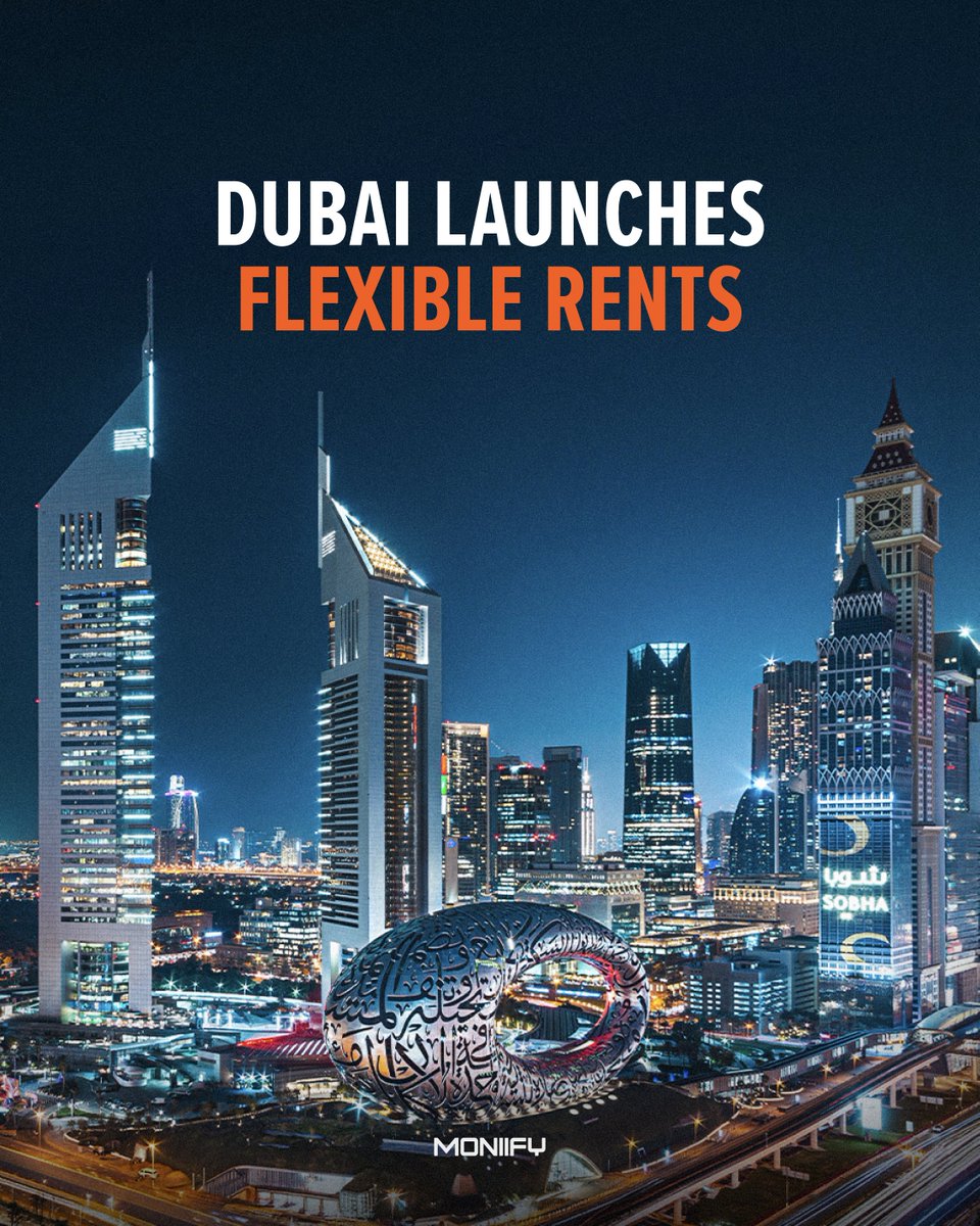MoniifyBusiness's tweet photo. Dubai has launched “Flexi Rent,” a new scheme designed to ease the financial burden on tenants through more flexible rent-payment plans.
The program allows tenants renting from participating real estate companies to choose monthly, quarterly, or annual payment plans. 

According to the Dubai Land Department, agreements have already been signed with 12 companies, which can offer instalment plans, grace periods, redesigned payment schedules and, in specific cases, waive rent increases for the year. 
 
Why does it matter to you?

The initiative is aimed at easing the cash flow pressure that comes with renting. Instead of setting aside larger sums for annual rent payments, some tenants may be able to spread that expense over time and manage their finances more smoothly.