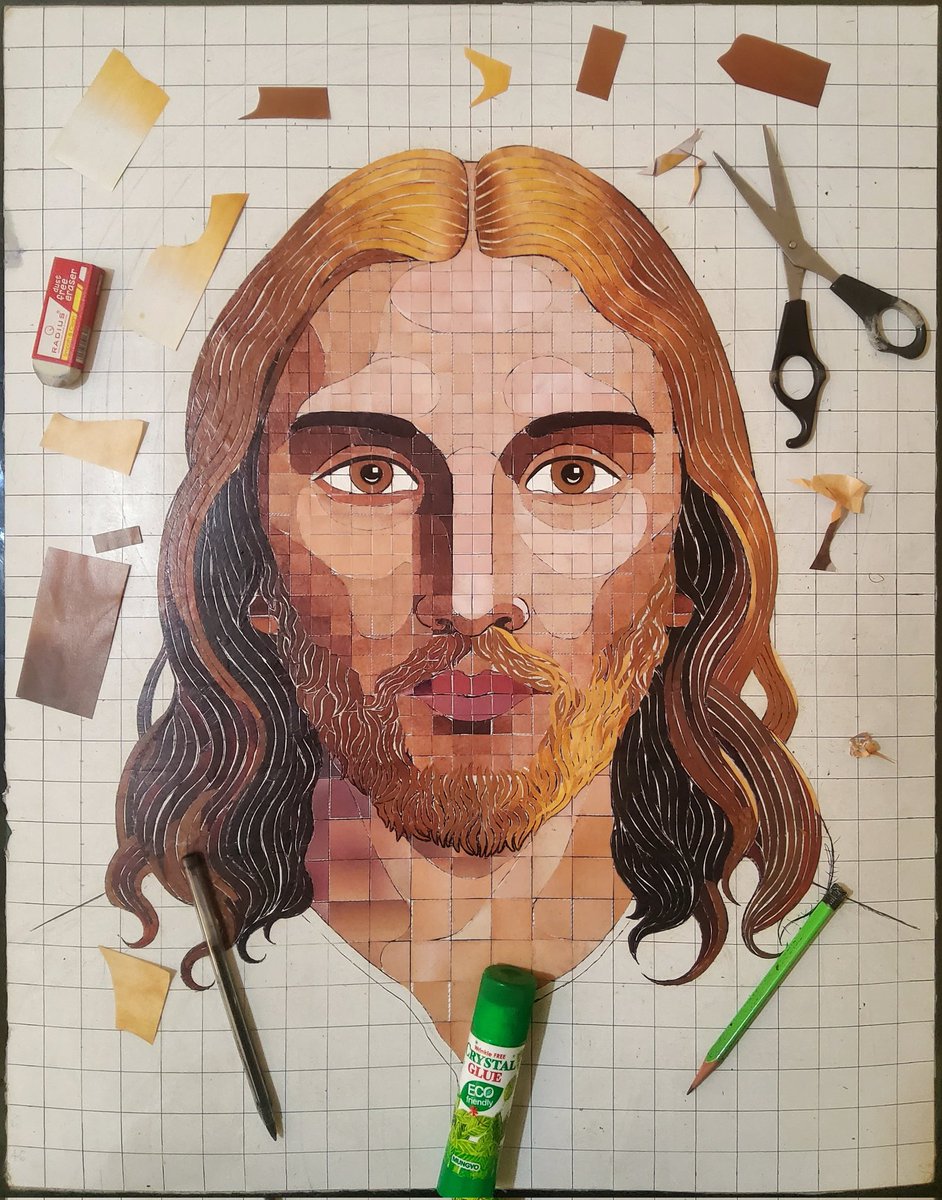 Minas_Sanim's tweet photo. #Mosaic #Jesus ...in progress 8 https://t.co/EAtlZOQHbB