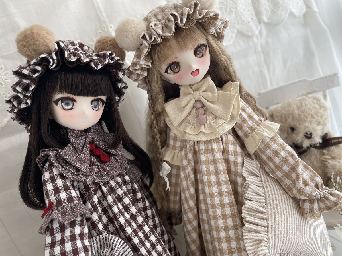 ponsuke_doll's tweet photo. くまくまナイトドレスもアイドールにむけて作ってます(ㅎ.ㅎ ),,,♡ https://t.co/0lNivVC0Mo