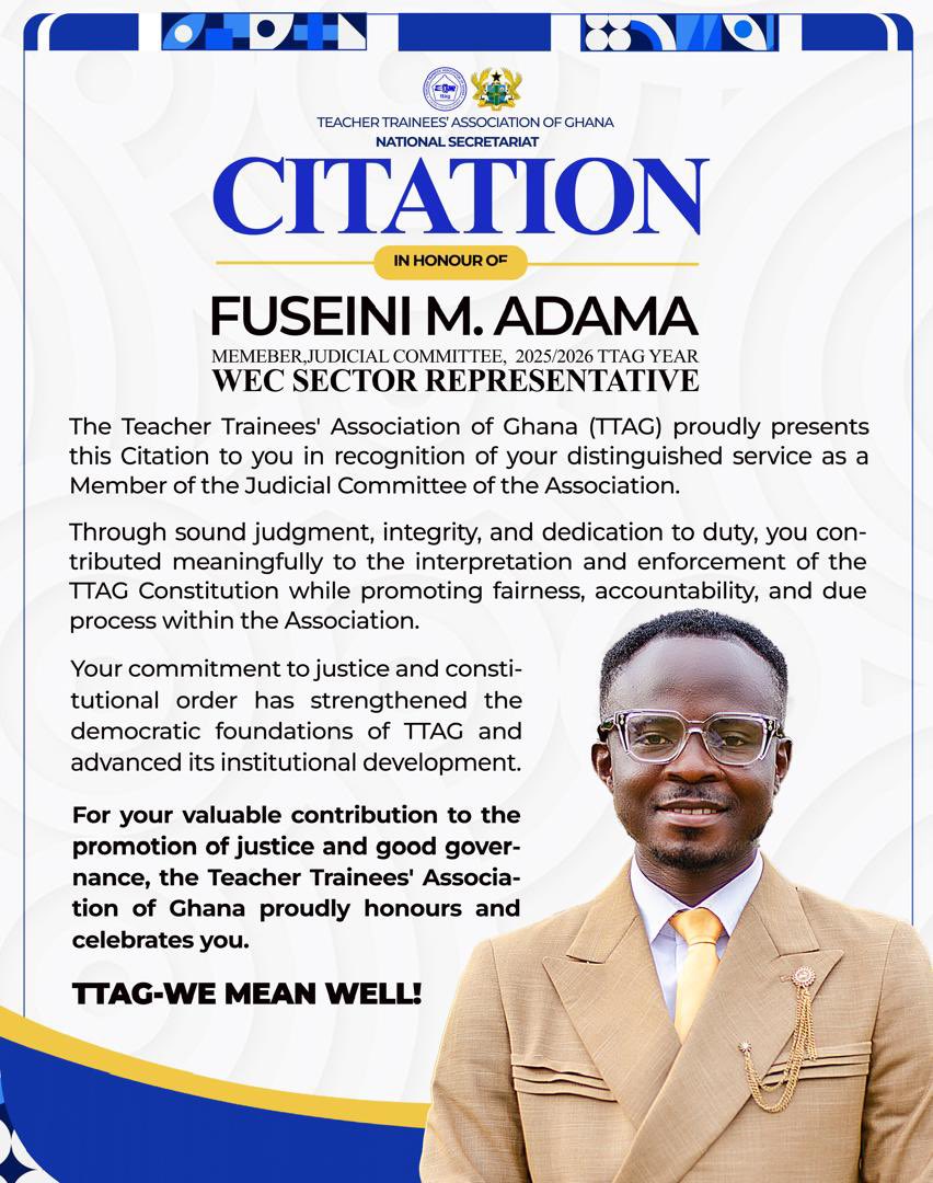 official_ttag's tweet photo. 𝐓𝐓𝐀𝐆 𝐍𝐀𝐓𝐈𝐎𝐍𝐀𝐋 𝐉𝐔𝐃𝐈𝐂𝐈𝐀𝐋 𝐂𝐎𝐌𝐌𝐈𝐓𝐓𝐄𝐄
For your dedication to upholding fairness, integrity, and constitutional governance within TTAG during the 2025/2026 TTAG Year. https://t.co/pZ5HCPGPJS