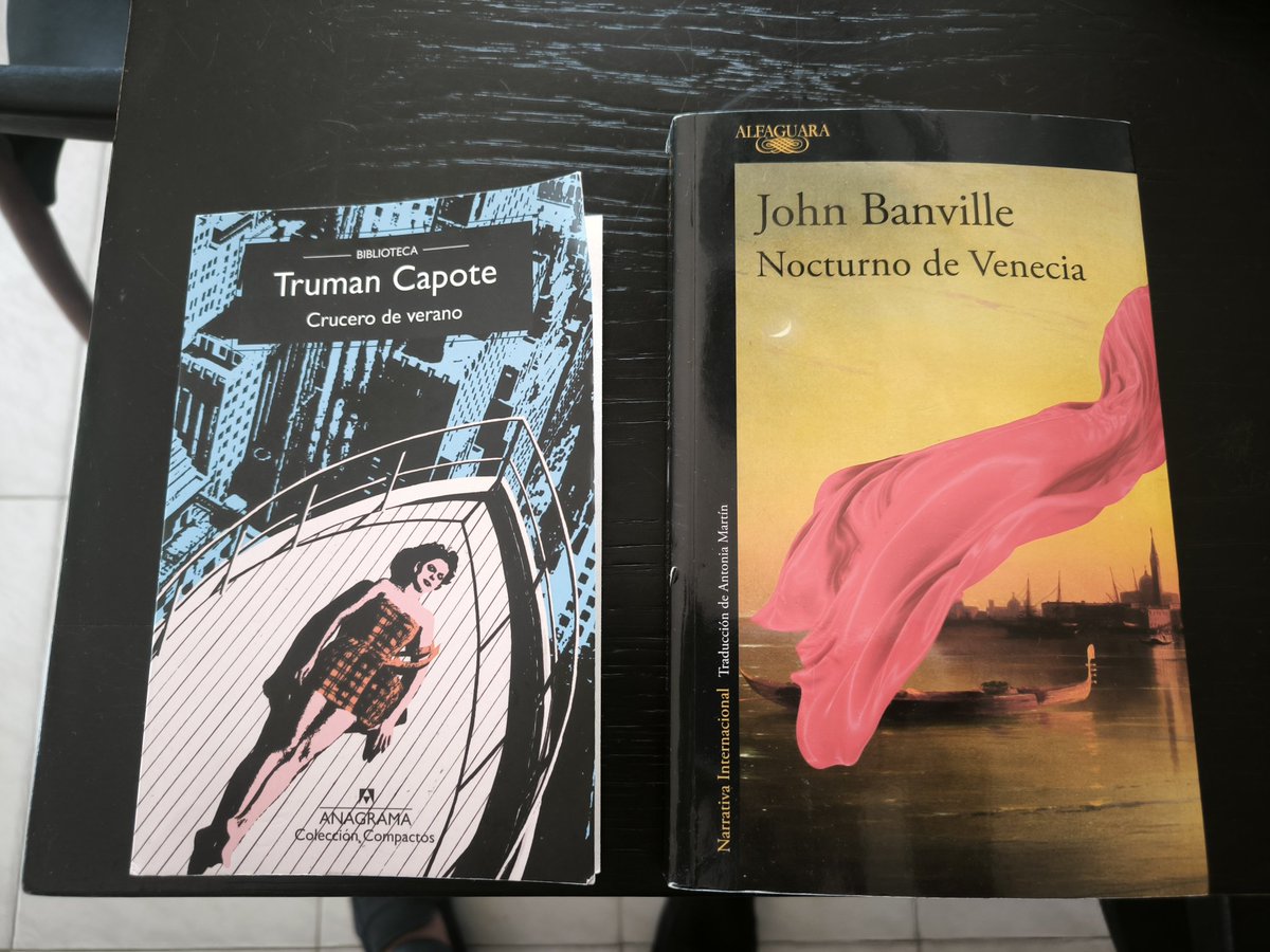 AGRACIAFORES's tweet photo. Lecturas frescas para el calor de la noche!Crucero de verano apareció en unas cajas de efectos de Capote que iban a ser subastados. Su fuerza narrativa es incontestable.Banville también es muy bueno y nos recrea una Venecia de finales del siglo XXI con secretos y suspense. Leed! https://t.co/dYdeTRl8Al