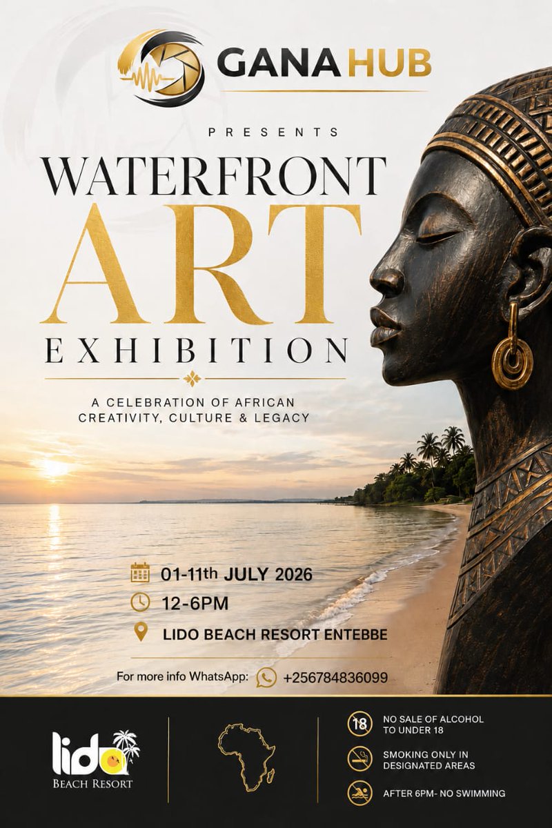 galiadventures's tweet photo. Join us at the WATERFRONT ART EXHIBITION, To participate Artists: 
https://t.co/CsuYKtak0l

#WaterfrontArtExhibition#AfricanArt#UgandaArt#ContemporaryAfricanArt#ArtCollectors#ArtExhibition#VisitUganda#ExploreUganda#PearlOfAfrica#Entebbe#LakeVictoria#TourismUganda#ArtLovers#Artist https://t.co/IFyAugmNmj