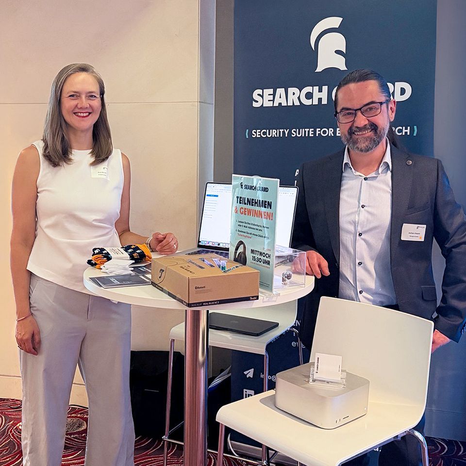 searchguard's tweet photo. Day 1 at Cybernation
Booth open at the Waldorf Astoria. 
Compliance + NIS2 + 8→9 migration are the three loud conversations.

Slots: 👉️ https://t.co/ft981TDjAM  

#Cybernation #Berlin #Compliance #SearchGuard https://t.co/ncGYMFE4ka