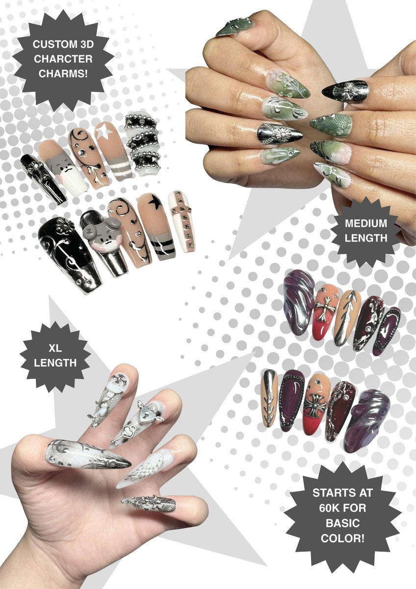 lumin4ughty's tweet photo. For those interested in my nails, custom commissions are also open !! 🤍

⭐️DM to order on IG: https://t.co/5uZ5BtcNvF

‼️PRICELIST / CATALOG info: https://t.co/DzRAolbDSg

#Nailart #PressonNails #Commissions https://t.co/mNDEUkCCIh