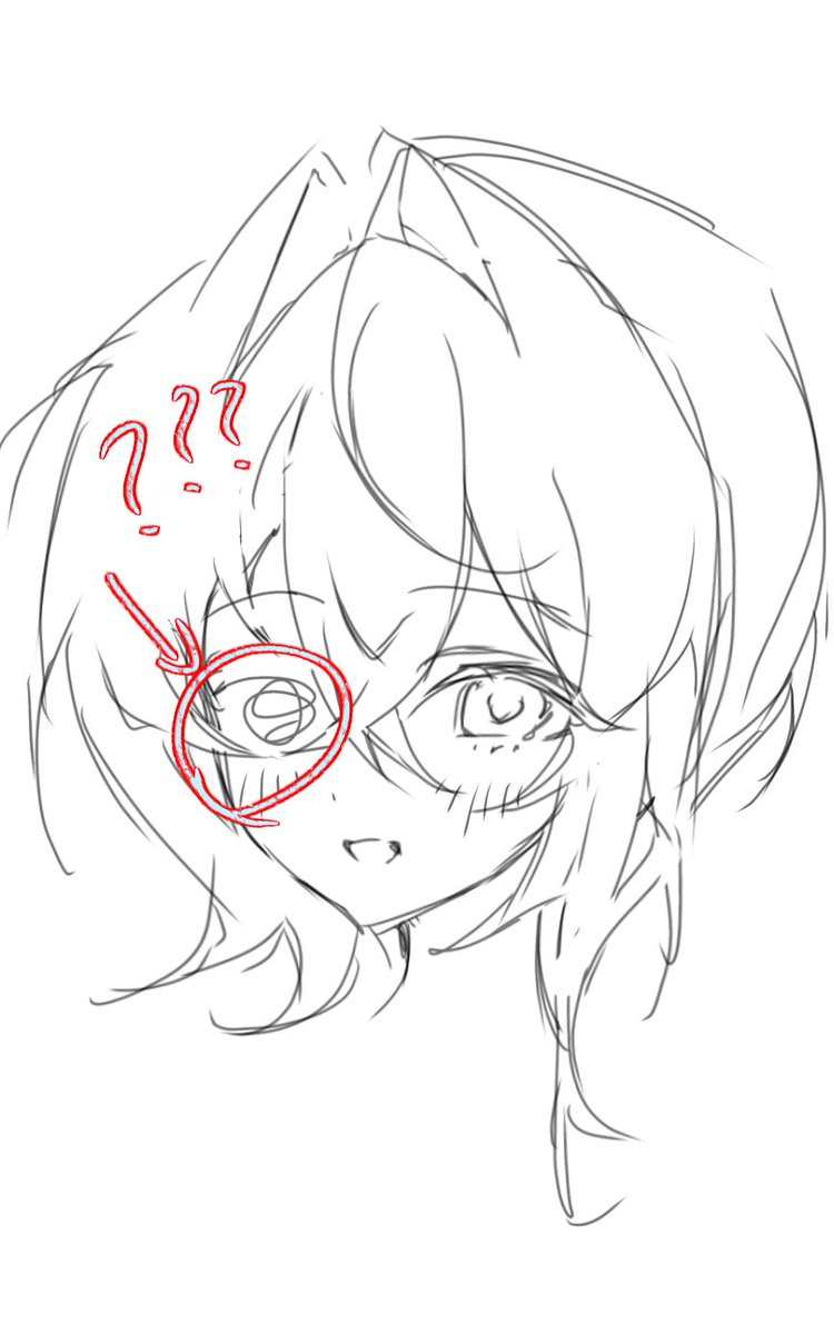 amane_110311's tweet photo. この角度のタレ目キャラの左目ってどうやって描くんですか？ https://t.co/4XBOCXkpfe