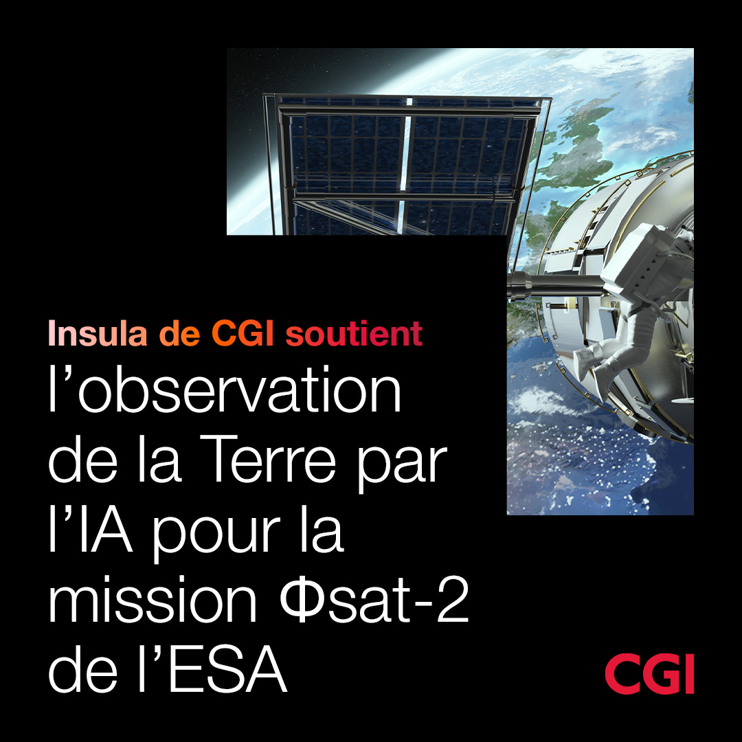 CGI_Global_FR's tweet photo. Nous soutenons la mission Φsat-2 de l’Agence spatiale européenne (@esa) au moyen de notre plateforme Insula, qui joue un rôle central dans les avancées en observation de la Terre basées sur l’intelligence artificielle. https://t.co/ieFNZeRQkA https://t.co/shM4x9GTY1