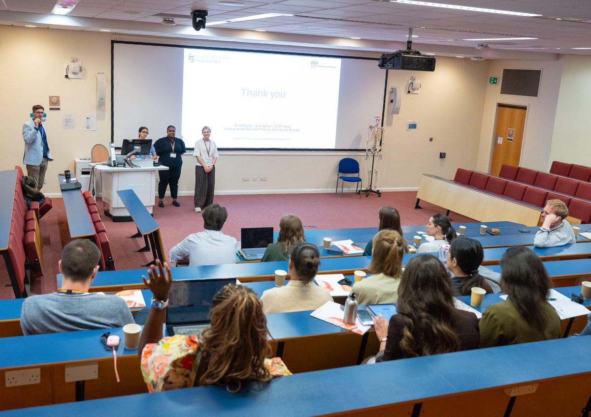 BSMSMedSchool's tweet photo. 🎓 BSMS hosted its inaugural Education Fellow Conference for a day of learning, collaboration and professional development.

🏆 A highlight was recognising the Worthing Fellows with a BSMS Staff Awards runner-up certificate for their outstanding contribution to student teaching. https://t.co/nu9xzj8fnU