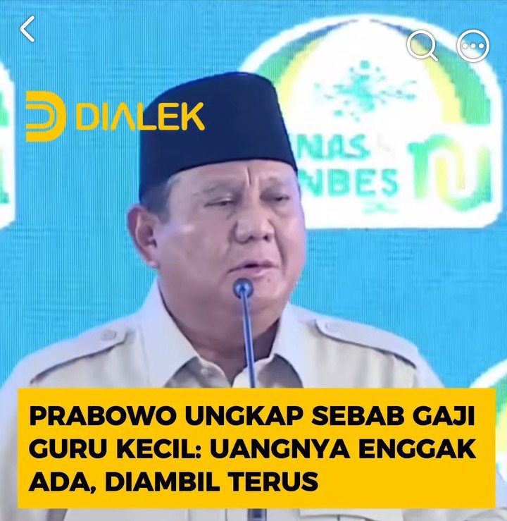 KangManto123's tweet photo. •Menteri minta 5T, saya kasih 10T
•MBG beli motor hingga triliunan 
•Kopdes impor mobil pikap dari India.

Tapi giliran GAJI GURU,
tidak ada uang katanya... 😭😭

Menurut kalian, ini soal anggaran atau soal prioritas gess.? https://t.co/fDTMOWrhFQ
