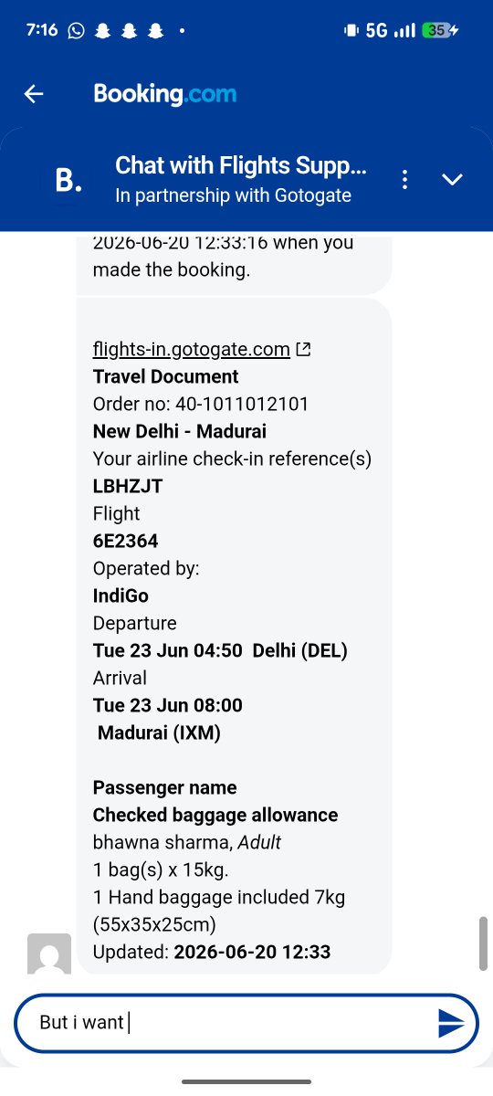 Ak_sharmabjp's tweet photo. @bookingcom @IndiGo6E @jagograhakjago As a coustomer i need full explanation and refund. https://t.co/M98n3IOZBT
