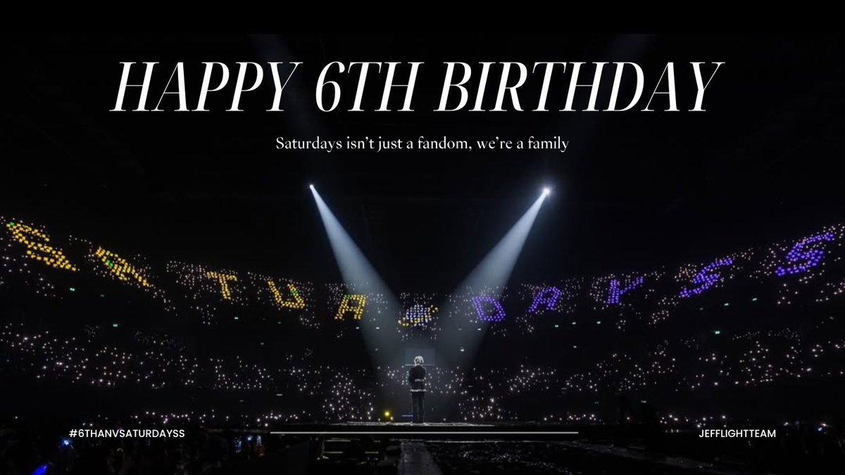 JEFFLightTeam's tweet photo. Happy 6th Birthday SATs 💜

ขอบคุณที่เป็นแสงสว่าง รอยยิ้ม และความสุขให้กับพี่เจฟมาโดยตลอดนะคะ

ขอให้ทุกความรักและความสุขที่ทุกคนมอบให้ ย้อนกลับไปหาคุณวันเสาร์ทุกคนอย่างล้นหลาม

อยู่ด้วยกันไปนาน ๆ จนกว่าดาวเสาร์จะไม่มีวงแหวนเลยนะคะ 🪐✨

#JeffSatur
#HBDSaturdayss
#6thANVSaturdayss https://t.co/zjJfuYnIWH