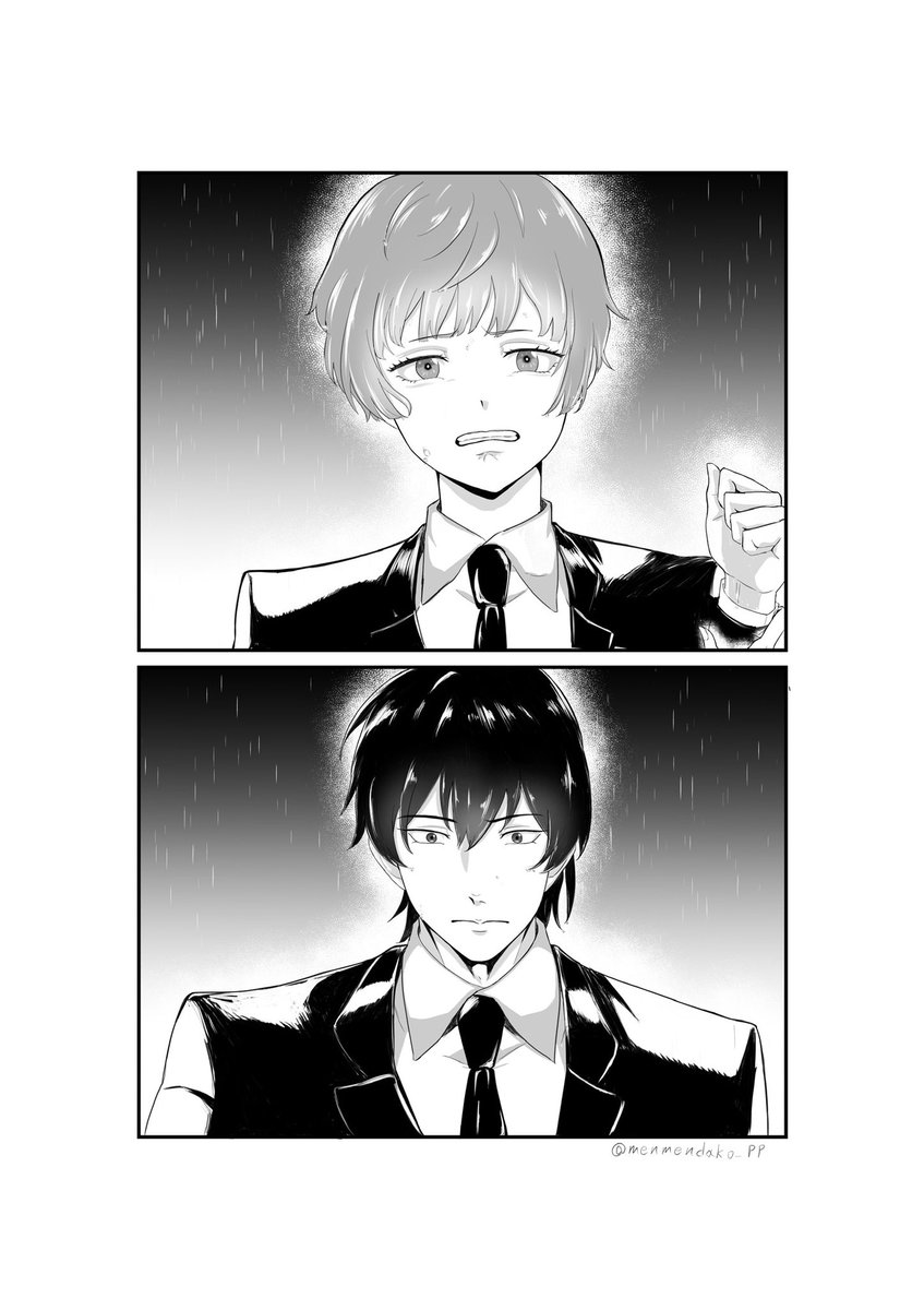 menmendako_pp's tweet photo. ぎのあか。描きたいとこだけ描くシリーズ
「どうして、」 https://t.co/bRPb23ozWC