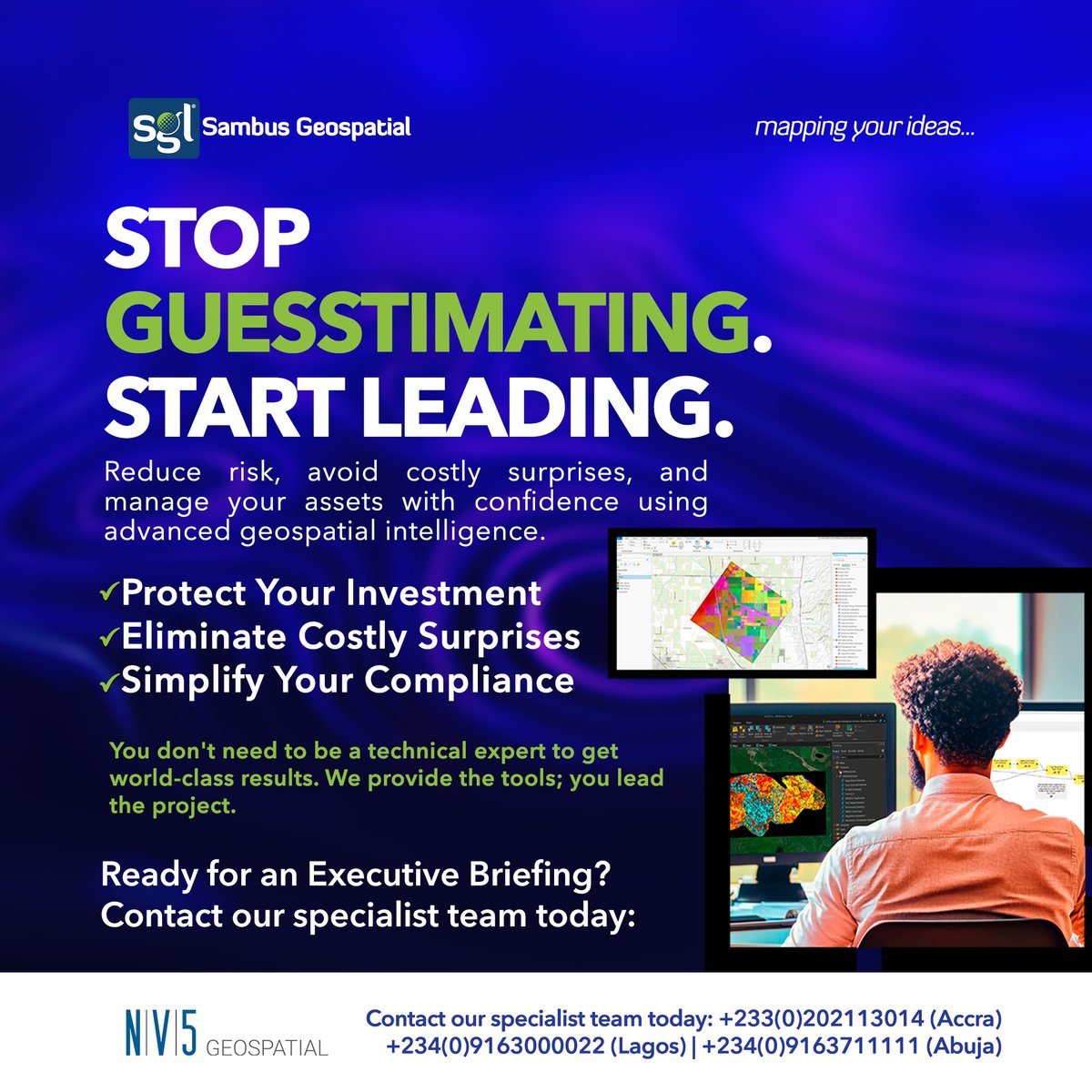 sambusgeo's tweet photo. Map your ideas with absolute clarity and lead your organization with confidence.
 
👉Contact our team today to get started. 
📧 info@sambusgeospatial.com
📞 +233(0)202113014 (Accra) | +234(0)9163000022 (Lagos) | +234(0)9163711111 (Abuja)

#ENVI #DataDrivenLeadership #Business https://t.co/DTM1F2ILaY