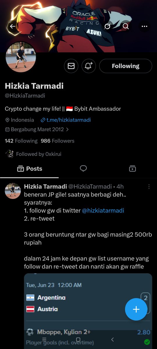 thesecondkirui's tweet photo. @HizkiaTarmadi congrats! bismillah rezeki https://t.co/djUYcnR0tf