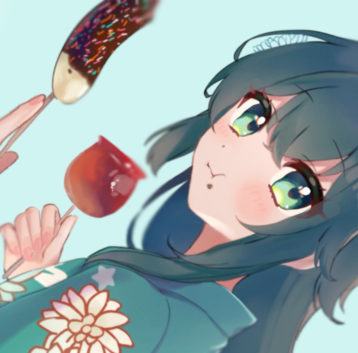 do_do_63's tweet photo. 浴衣手毬 #学マスFA https://t.co/vNsGw0b8TO
