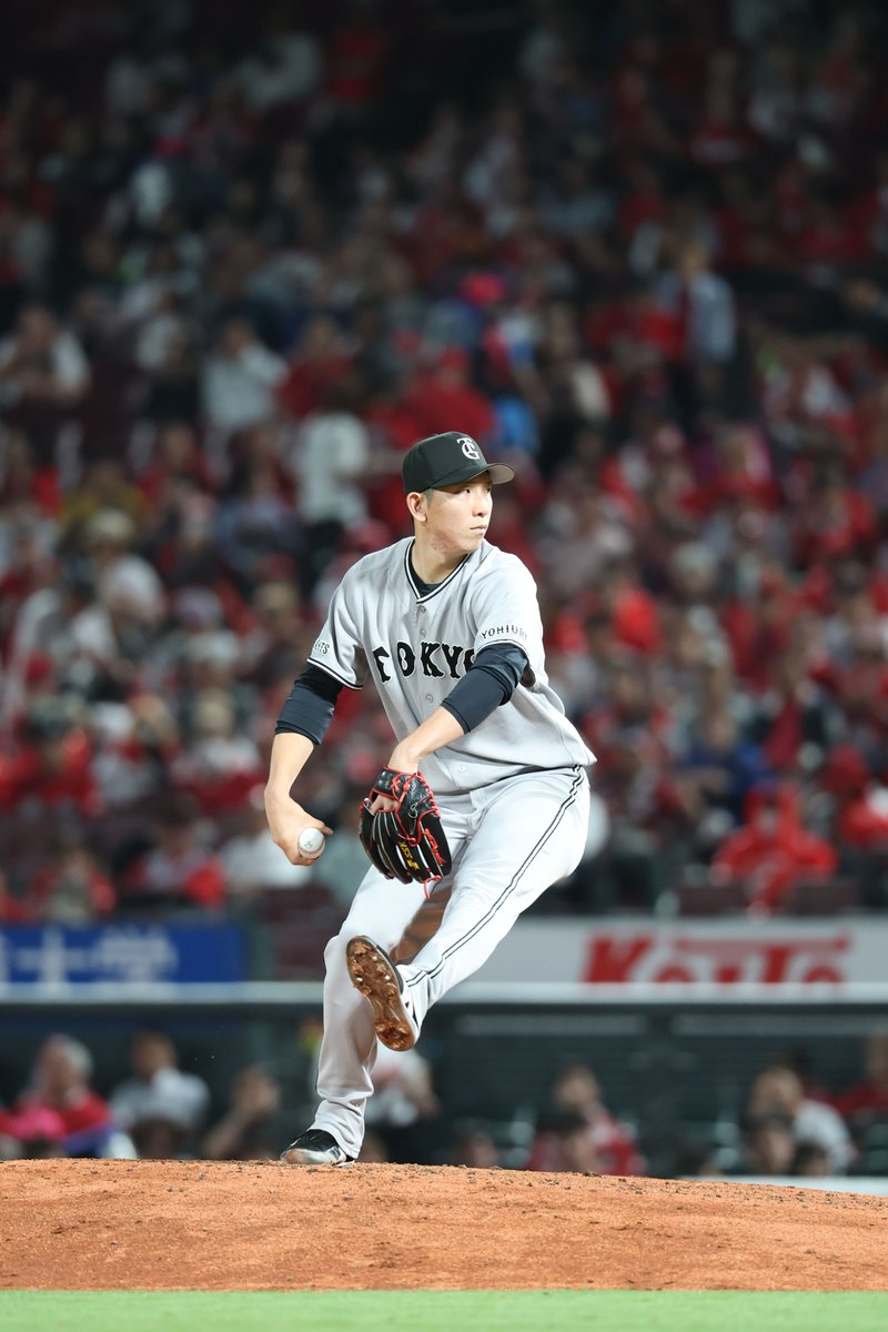 TokyoGiants's tweet photo. 【六回裏】巨人 3-1 広島

#戸郷翔征 投手は、安打と四球で得点圏にランナーを背負うも、粘りの投球でピンチを切り抜ける👍 https://t.co/wwlTUJnDic
