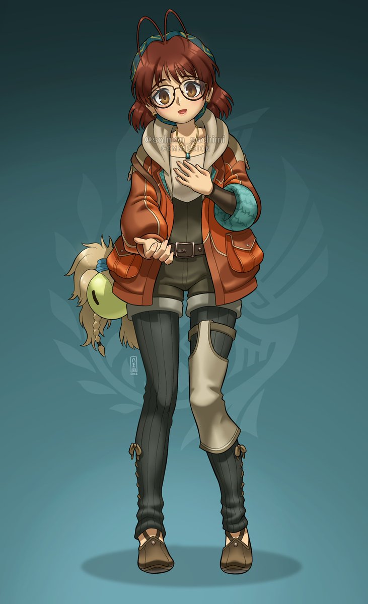 salmon_sachimi's tweet photo. Commission done◝(  ༎ຶ‿༎ຶ )◜! Clannad's Nagisa Furukawa in Alma's outfit ✨

#art #commission #commissionart #Monsterhunter #MonsterHunterWilds https://t.co/norQZ54eVS