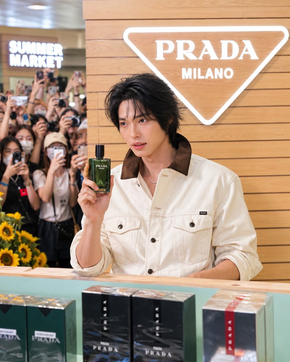 __opywpy__'s tweet photo. A summer moment in full bloom at Senayan City. 🌻

Prada Beauty brings its first-ever Summer Market Pop-Up to Jakarta — and the excitement was undeniable as Win Metawin, Prada Beauty Regional Ambassador, made a special appearance to celebrate the debut of Prada Beauty in Indonesia.

From the sun-kissed market-inspired installation to the crowd’s electric energy, today was all about fragrance, style, and the effortless charm of summer.

Discover the Prada Beauty at Central Level Ground

cr. centralstoreid

WIN PRADA BEAUTY SUMMER
#PradaBeautyxWin
#PradaBeauty
#PradaMakeup
#PradaFragances
#winmetawin