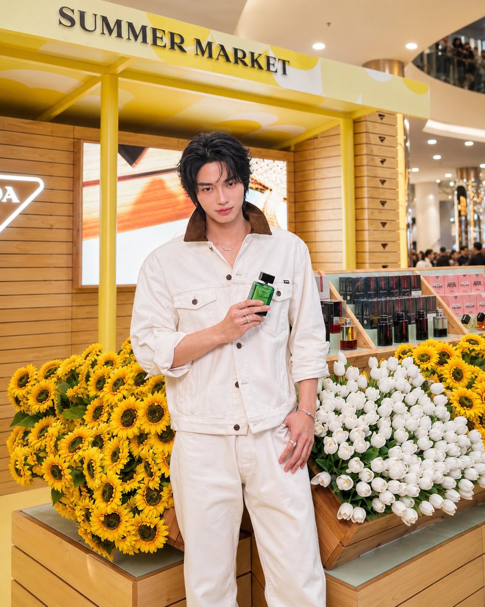 __opywpy__'s tweet photo. A summer moment in full bloom at Senayan City. 🌻

Prada Beauty brings its first-ever Summer Market Pop-Up to Jakarta — and the excitement was undeniable as Win Metawin, Prada Beauty Regional Ambassador, made a special appearance to celebrate the debut of Prada Beauty in Indonesia.

From the sun-kissed market-inspired installation to the crowd’s electric energy, today was all about fragrance, style, and the effortless charm of summer.

Discover the Prada Beauty at Central Level Ground

cr. centralstoreid

WIN PRADA BEAUTY SUMMER
#PradaBeautyxWin
#PradaBeauty
#PradaMakeup
#PradaFragances
#winmetawin