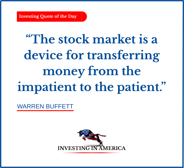 MebFaber's tweet photo. USA Investing Quote of the Day: “The stock market is a device for transferring money from the impatient to the patient.” - Warren Buffett https://t.co/hApS3MGjAg
